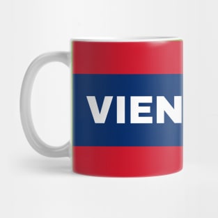 Vientiane City in Laos Flag Colors Mug